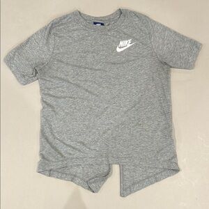 Nike Heather Gray Short Sleeve Logo Tee